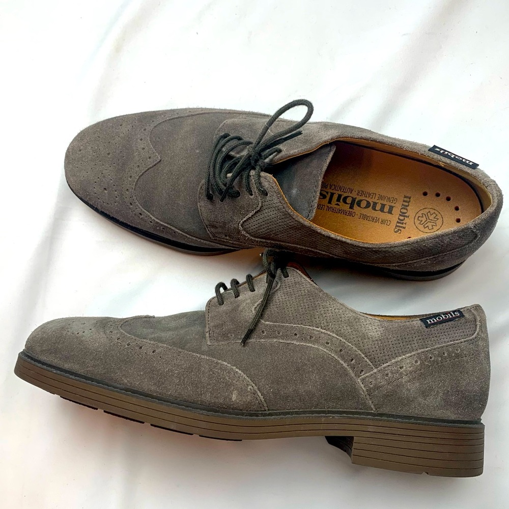 Mephisto Gray Suede Men's Shoes
